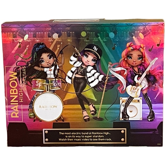 Rainbow Guitar Special Edition Rainbow High Rockstars CARMEN MAJOR Fashion Doll - Picture 4 of 5